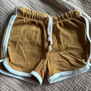 Kids Tan Shorts with White Trim